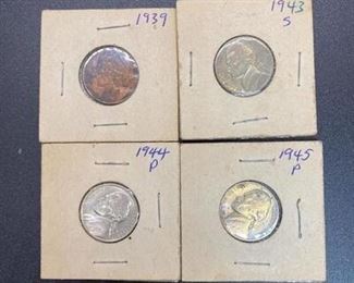 1930s 1940s Nickels 5 Cent Coin US United States Change Money