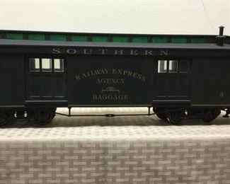 G scale Model Train Cars, passenger and baggage car