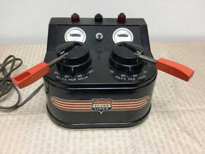 Extremely rare, vintage American Flyer Model Train power transformer