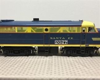 G scale Model Train Santa Fe Diesel Engine, A B units.