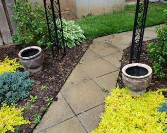 Pair of outdoor planters