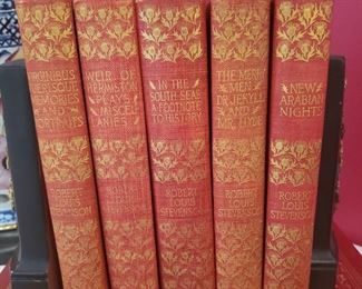 Set of four Robert Louis Stevenson books