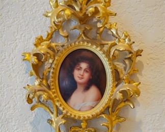 Antique portrait miniature