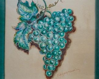 One of several fruit and flower paintings by Sarah Inglish Mcdonald