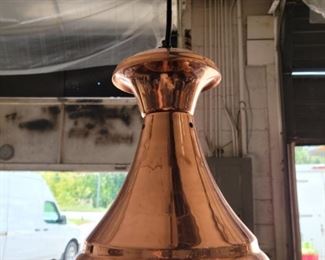 Unique copper pendant light..new, never installed