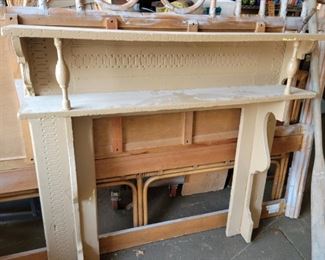 Antique mantel