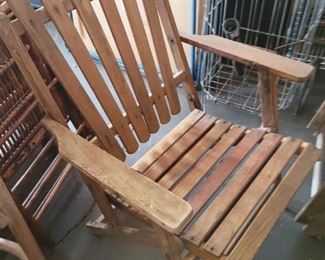 Pair of folding vintage outdoor chairs
