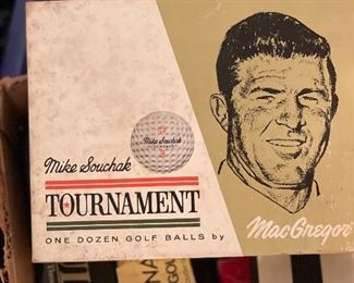 Vtg MacGregor Golf Balls Mike Souchak 
