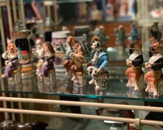 Enesco Bar Hound Dog Figurines
