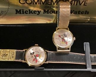 Vtg Mickey Mouse Watches