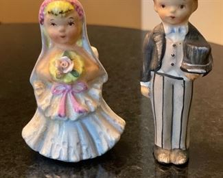 VTG LEFTON GIRL BRIDE BOY GROOM WEDDING TOPPER