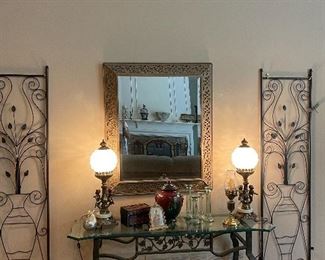 STUNNING VTG BRASS CHERUB LAMPS