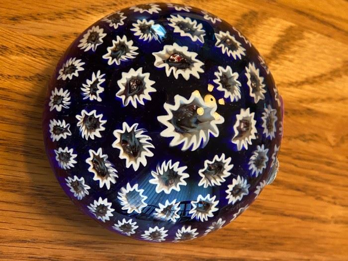 One of several beautiful paperweights