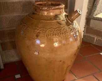 Large clay water jug
