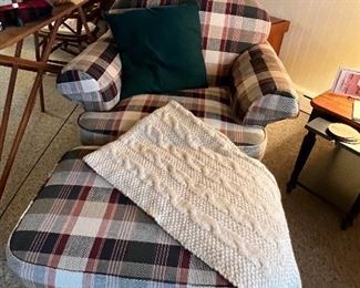 Cable stitch throw