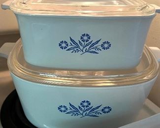  nice collection of Corningware blue Corn Flowers-Rectangular baking dish hard to find    