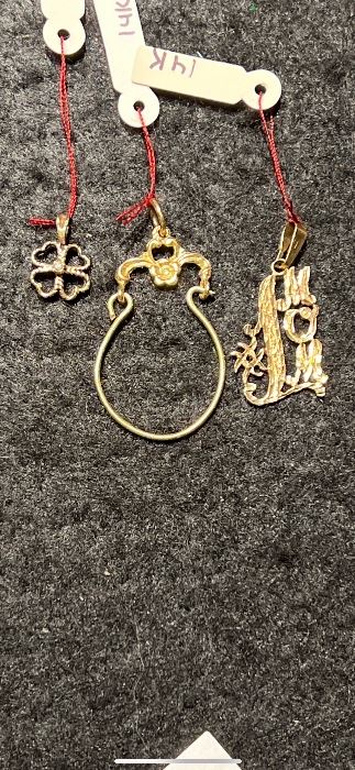 30% off   14K charm holder, and charms