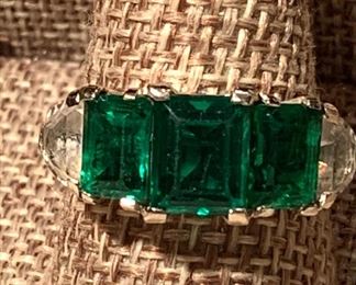 30% off    14 Karat emerald ring