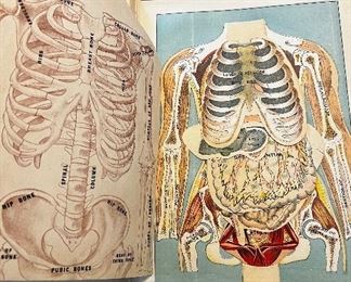 Large Library of Health - Fully Illustrated book 1920 w/flip up illustrations 