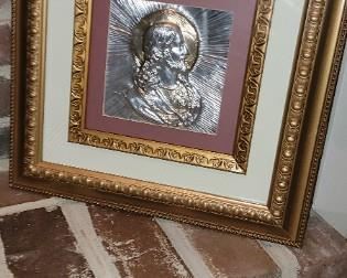 Framed religious picture