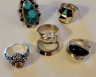 Sterling silver rings