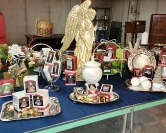 Hallmark ornaments and Christmas decor
