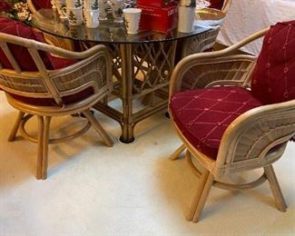 Another rattan table and 4 chairs
