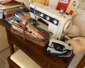 Elena sewing machine and cabinet