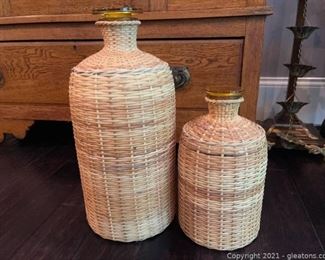 Two Piece Wrapped Glass Vase Collection