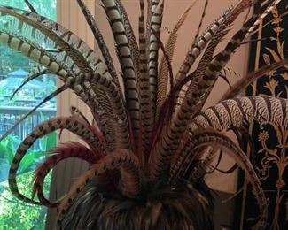 Vibrant Table Feather Center Piece