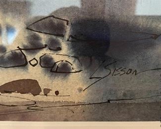 Laurence P. Sisson Original Watercolor