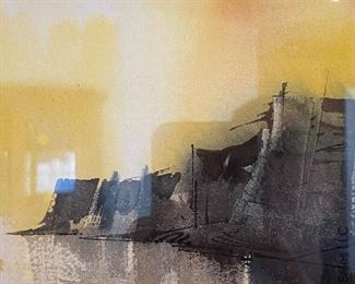 Laurence P. Sisson Original Watercolor