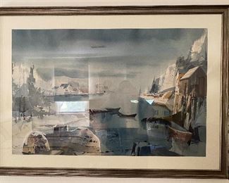 Laurence P. Sisson Original Watercolor