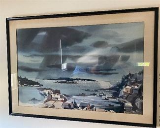 Lawrence P. Sisson Original Watercolor