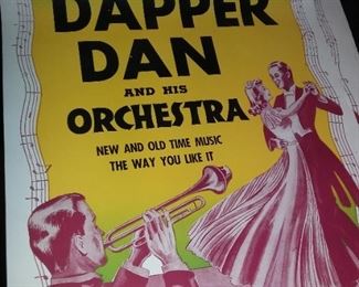 Dapper Dan and his Orchestra Concert Posters