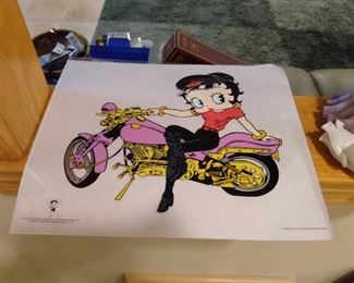 Betty Boop animation cell - one of half a dozen!