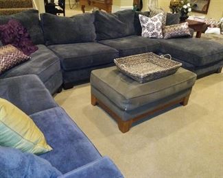 Huge gray sectional sofa