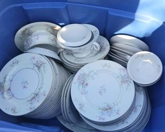 Lots of complete dish sets
