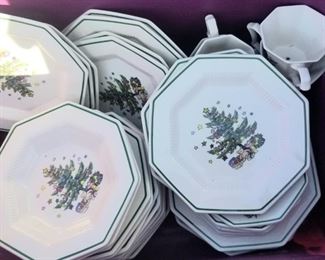 Spode dishes and glasses