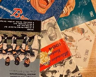 Milwaukee Brewers vintage Yearbooks