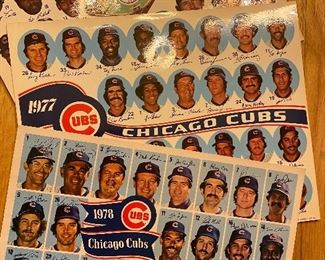 1975, 77, 78 Chicago Cubs Team Photos