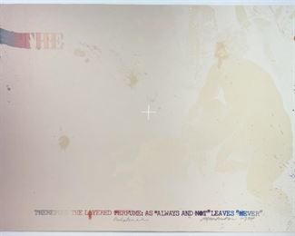 Shusaku Arakawa Lithograph On Deckled Edged Paper