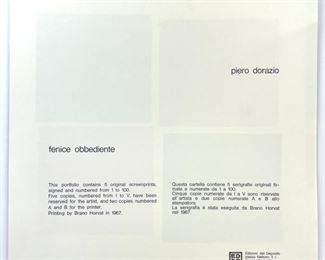 Piero Dorazio (4) Lithographs #50/100