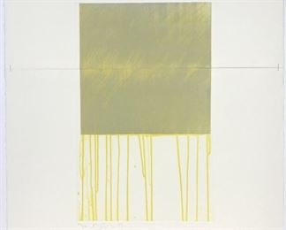 Richard Smith Etching #42/50 "Small Yellow" 1977