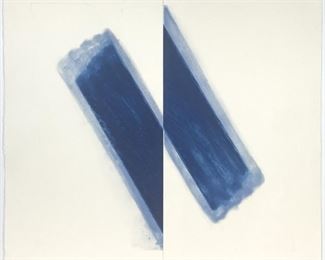  Richard Smith #42/60 Etching "Large Blue" 1977