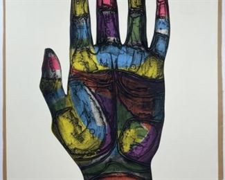 Dean Meeker Lithograph #6/50 "Astrological Hand"