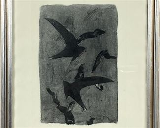 George Braque Etching "Birds In Flight"