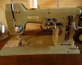 Necchi Sewing Machine and Cabinet