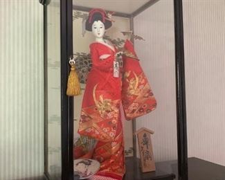 Japanese Doll and Case