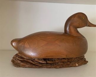 Antique Carved Wooden Duck Decoy